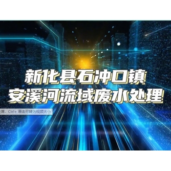 廣西新化縣石沖口鎮安溪河流域廢水處理