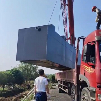 廣西長沙縣安沙鎮(zhèn)30m3/d地埋式一體化污水處理設(shè)備發(fā)貨